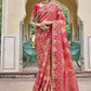 Contemporary Silk Pink Embroidered Saree