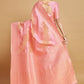 Traditional Saree Linen Pink Woven Saree