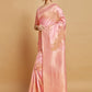 Traditional Saree Linen Pink Woven Saree