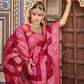 Contemporary Organza Pure Dola Pink Lace Saree