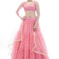 Readymade Lehenga Choli Net Pink Hand Work Lehenga Choli