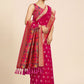 Classic Organza Pink Weaving Saree