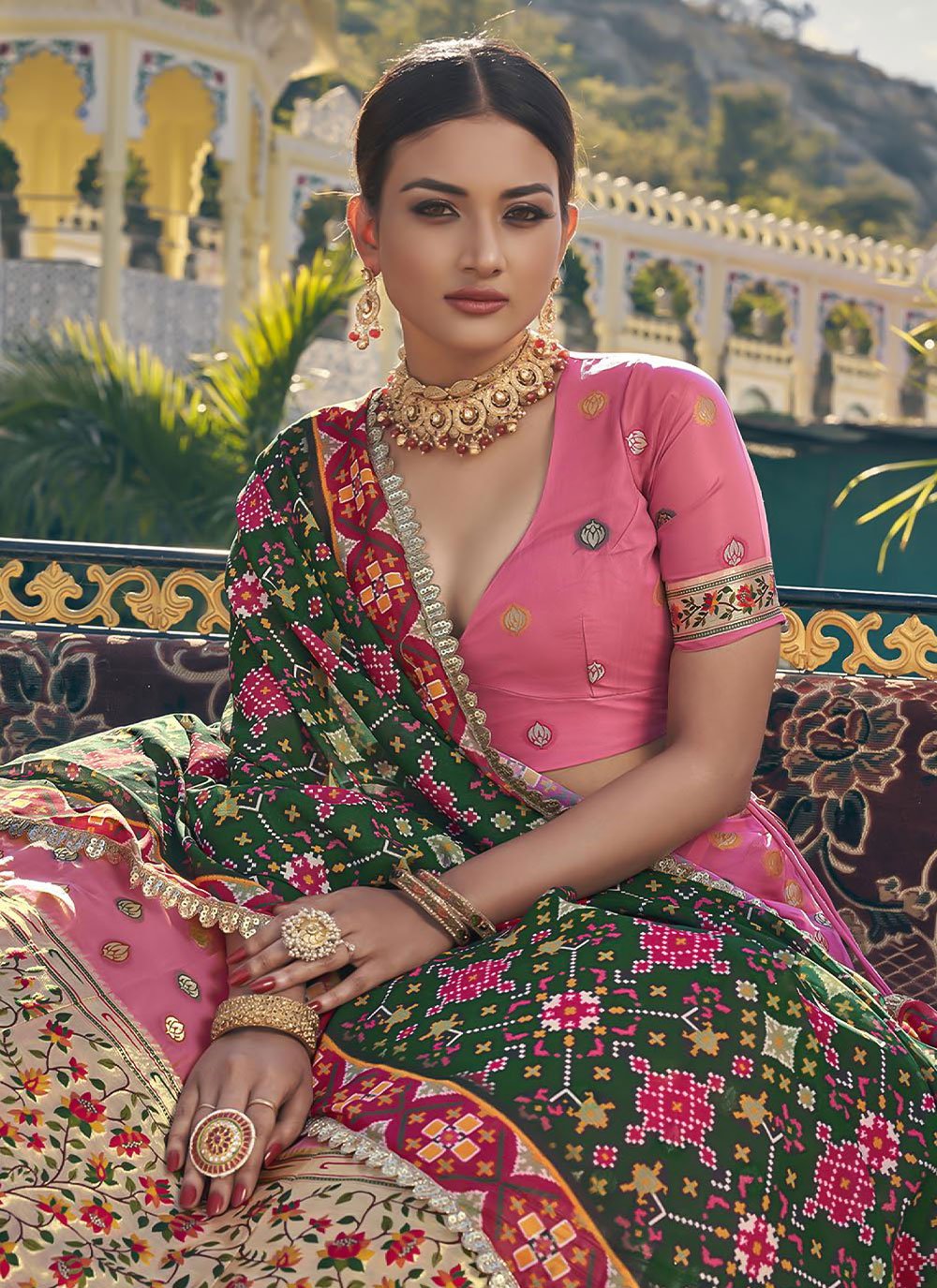 Lehenga Choli Organza Pink Weaving Lehenga Choli Kajols Indian Pakistani Fashion Tailoring