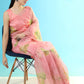 Classic Organza Silk Pink Digital Print Saree
