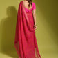 Classic Chiffon Pink Print Saree