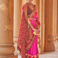 Trendy Saree Silk Pink Patch Border Saree