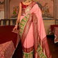 Classic Patola Silk Pink Patch Border Saree