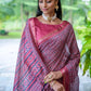 Classic Cotton Silk Pink Print Saree