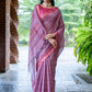 Classic Cotton Silk Pink Print Saree