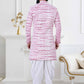 Indo Western Rayon Pink Lucknowi Work Mens