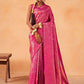 Classic Kanjivaram Silk Pink Weaving Saree