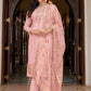 Pant Style Suit Silk Pink Embroidered Salwar Kameez