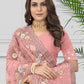Classic Net Pink Embroidered Saree