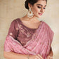 Trendy Saree Satin Silk Pink Embroidered Saree