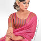 Classic Cotton Pink Sequins Saree