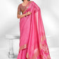 Classic Cotton Pink Sequins Saree