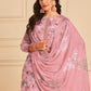 Salwar Suit Pure Crepe Pink Digital Print Salwar Kameez