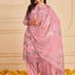 Salwar Suit Pure Crepe Pink Digital Print Salwar Kameez