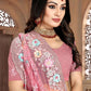 Trendy Saree Net Pink Cord Work Saree