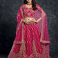 A Line Lehenga Silk Pink Diamond Lehenga Choli