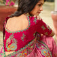 Classic Silk Pink Patch Border Saree