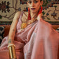 Classic Silk Pink Weaving Saree