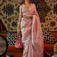 Classic Silk Pink Weaving Saree