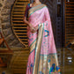 Contemporary Silk Pink Meenakari Saree