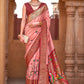 Contemporary Silk Pink Lace Saree