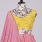 Lehenga Choli Georgette Pink Embroidered Lehenga Choli