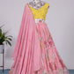 Lehenga Choli Georgette Pink Embroidered Lehenga Choli