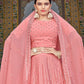 Lehenga Choli Georgette Pink Sequins Lehenga Choli