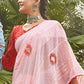 Trendy Saree Georgette Pink Embroidered Saree