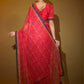 Trendy Saree Georgette Pink Foil Print Saree