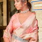 Classic Banarasi Silk Pink Weaving Saree