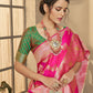 Classic Silk Pink Weaving Saree