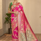 Classic Silk Pink Weaving Saree