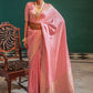 Classic Silk Pink Weaving Saree