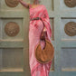 Trendy Saree Lucknowi Pink Chikankari Work Saree