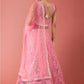 A Line Lehenga Net Pink Embroidered Lehenga Choli