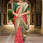 Classic Silk Pink Embroidered Saree