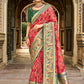 Classic Silk Pink Embroidered Saree