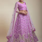 Lehenga Choli Net Pink Embroidered Lehenga Choli