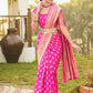 Classic Jacquard Silk Pink Zari Saree