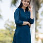 Designer Kurti Cotton Morpeach Plain Kurtis