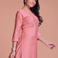 Casual Kurti Viscose Pink Plain Kurtis