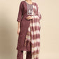 Salwar Suit Poly Cotton Mauve Embroidered Salwar Kameez