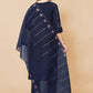 Salwar Suit Poly Rayon Blue Embroidered Salwar Kameez