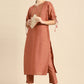 Trendy Suit Poly Silk Brown Plain Salwar Kameez