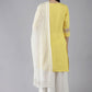 Palazzo Salwar Suit Poly Silk Yellow Embroidered Salwar Kameez